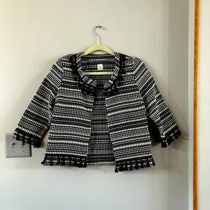 A Moon Black&White Jacket w/Tassels